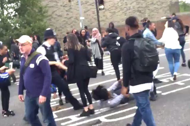 A fight in Walthamstow