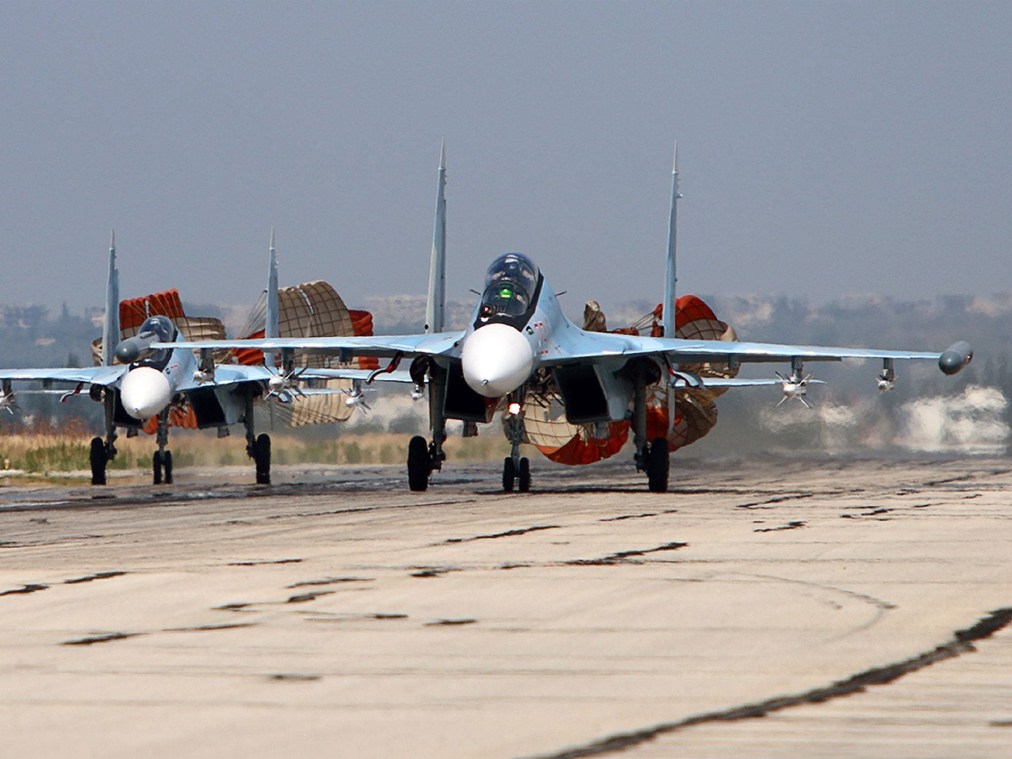 Russian jets have been accused of providing cover for President Assad's forces