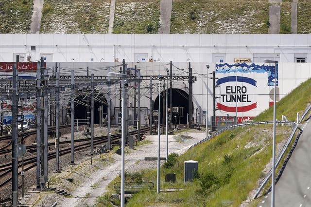 The men allegedly walked 31 miles through the tunnel from Calais to Folkestone, Kent