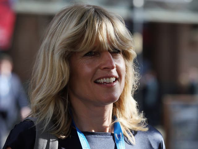 Rachel Johnson, the sister of London mayor Boris Johnson arrives on the third day of the Conservative party conference