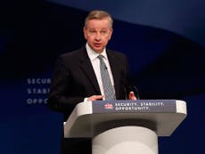 The Ministry of Justice will face job cuts, Michael Gove says