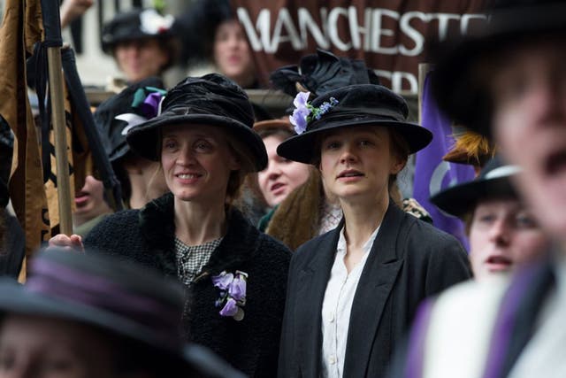 Anne-Marie Duff and Carey Mulligan in 'Suffragette'