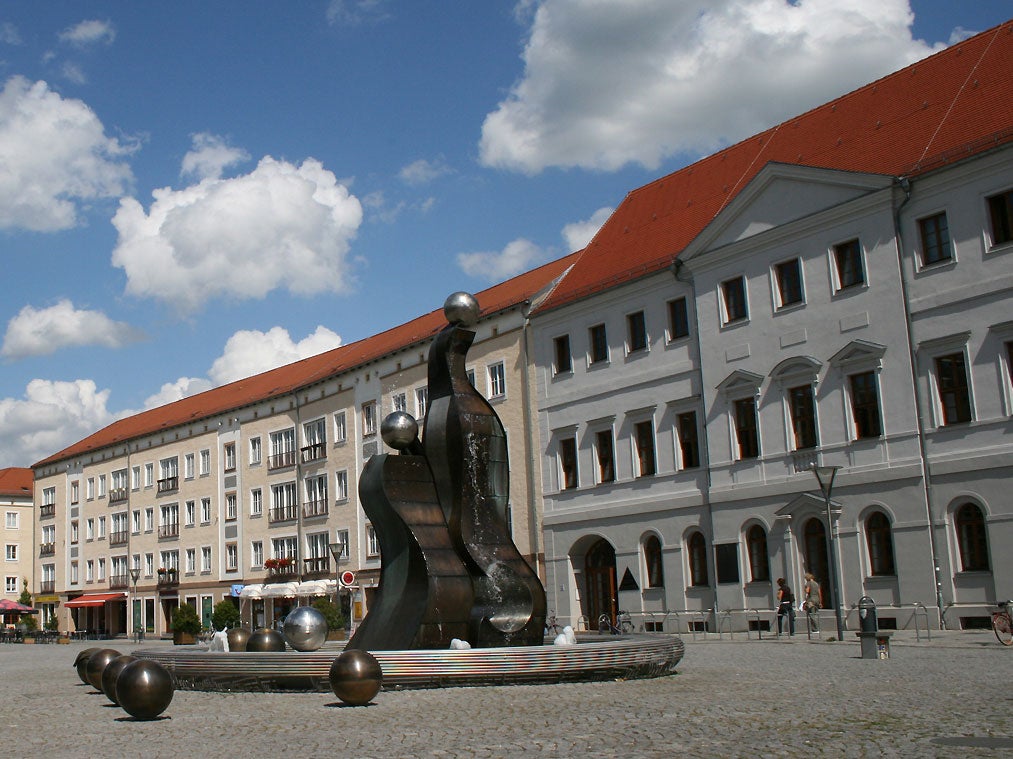 File image of the marketplace in Dessau