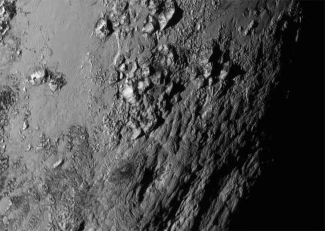 The surface of Pluto, captured by Nasa's New Horizons probe