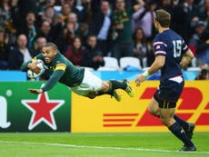 Read more

Habana hat-trick levels Lomu's Rugby World Cup all-time try record