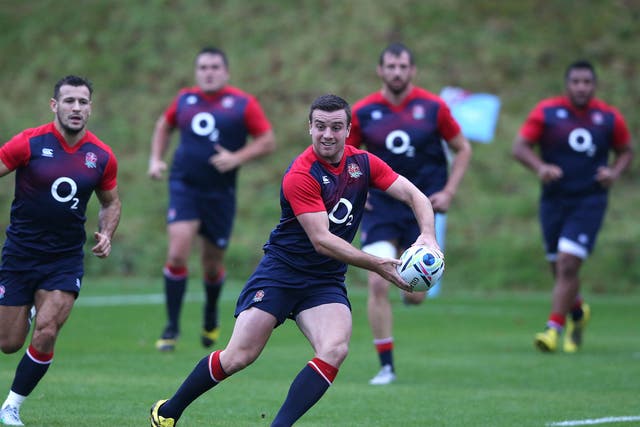 George Ford said it was a relief to get back on the training ground yesterday ahead of Saturday’s dead rubber against Uruguay