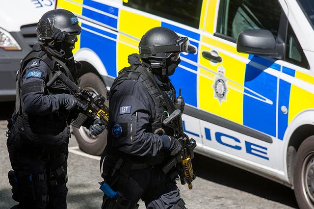 Members of the emergency services took part in counter-terrorism training exercises in London in June 2015