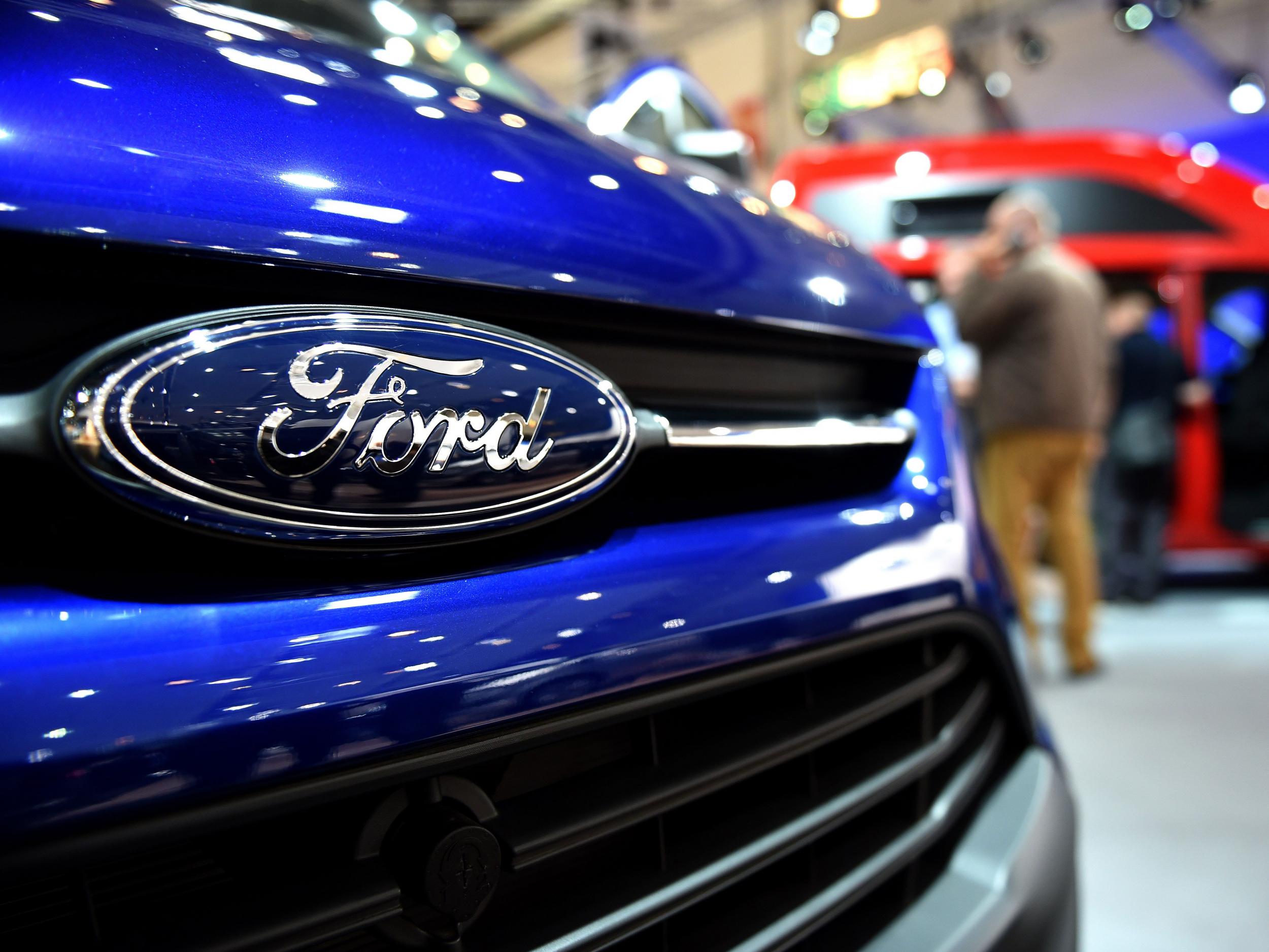 A Caravan of US car maker Ford is on display at the expo 'Caravan Salon Duesseldorf' at the fair grounds in Duesseldorf, western Germany, on September 3, 2015