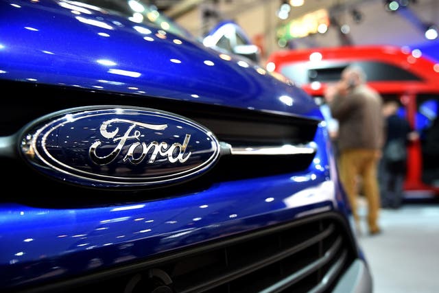 A Caravan of US car maker Ford is on display at the expo 'Caravan Salon Duesseldorf' at the fair grounds in Duesseldorf, western Germany, on September 3, 2015