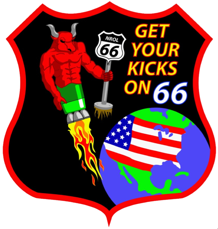 The official mission patch from the NROL-66 mission in 2011