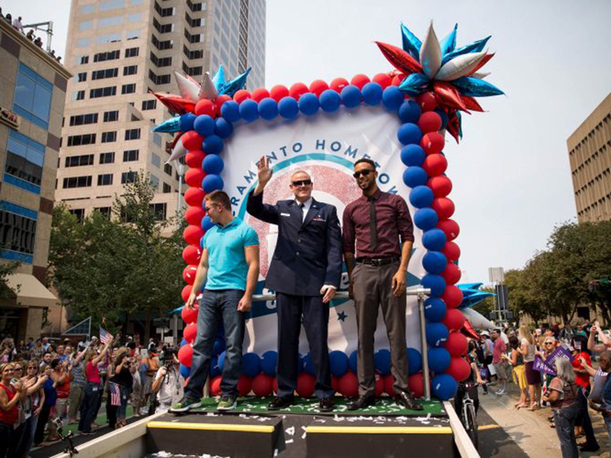 Alek Skarlatos, Spencer Stone and Anthony Sadler were given heroes' welcomes upon their return to Sacramento