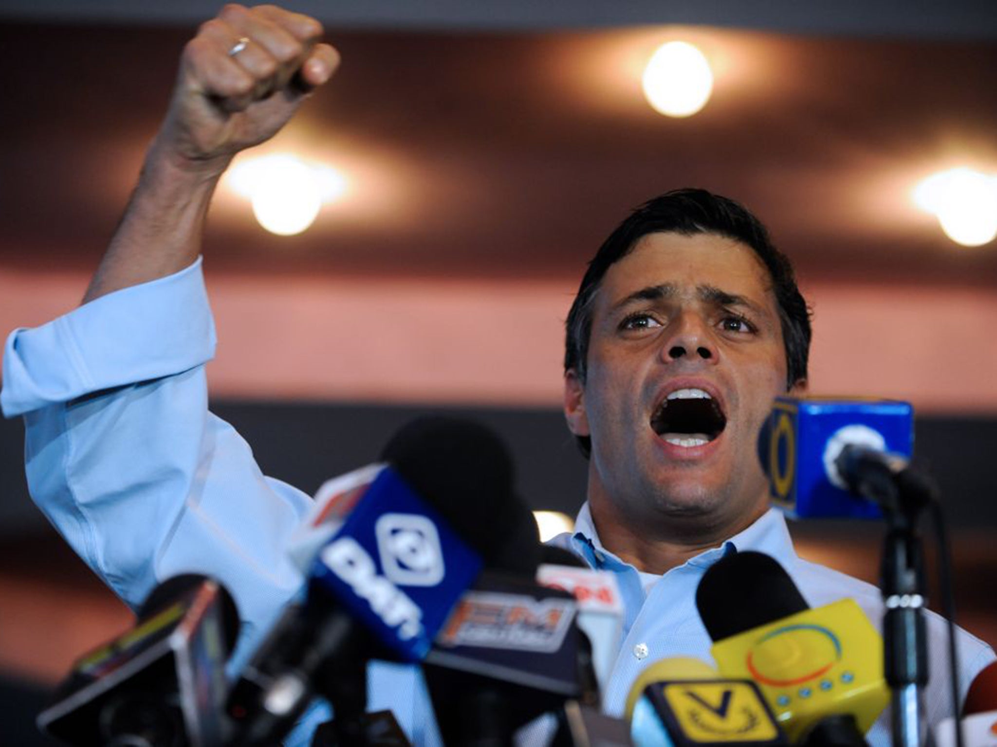 Leopoldo Lopez was jailed for 14 years in a trial denounced as politically motivated