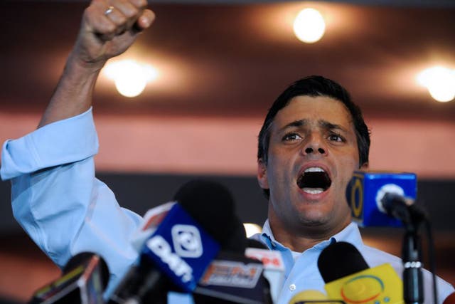 Leopoldo Lopez was jailed for 14 years in a trial denounced as politically motivated