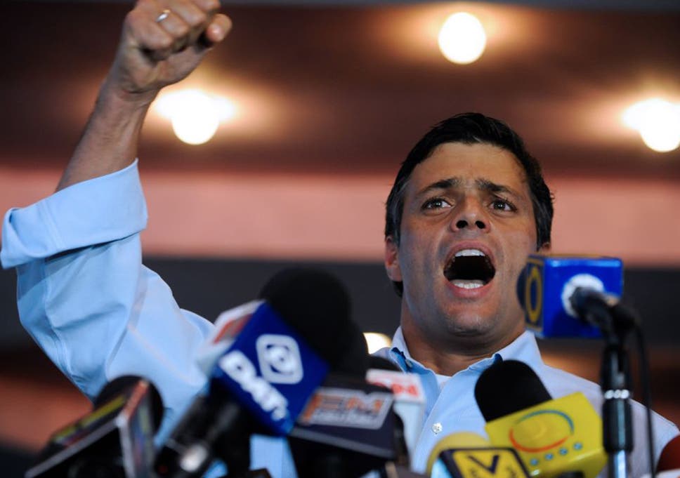 Leopoldo Lopez was jailed for 14 years in a trial denounced as politically motivated 