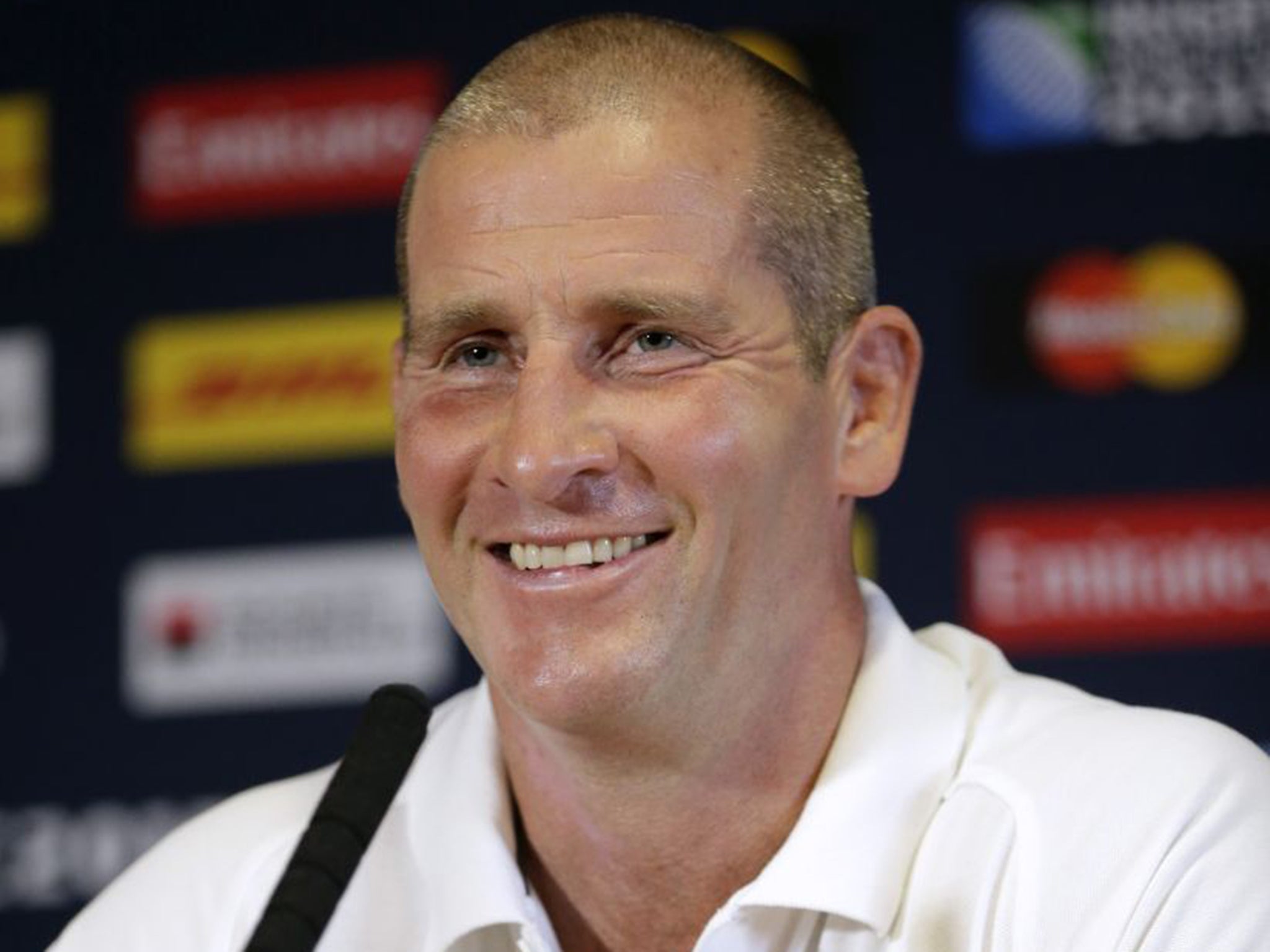 Stuart Lancaster is leading from the front in terms of media duties this week