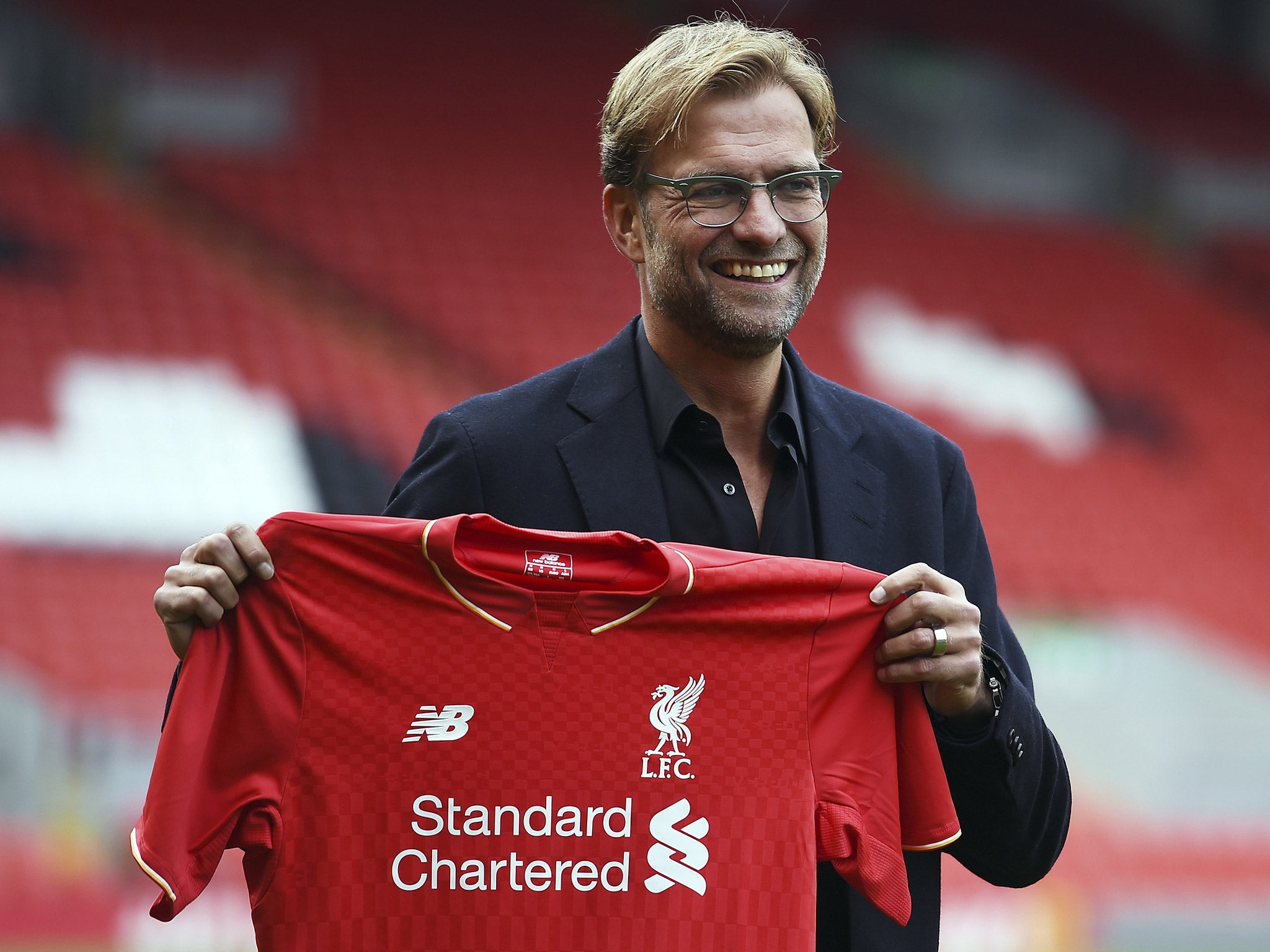 The new Liverpool manager Jurgen Klopp