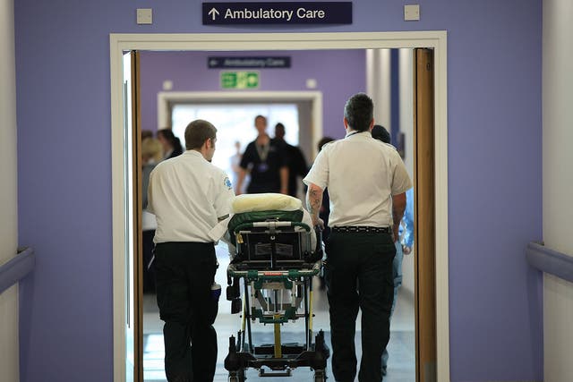 <p>At least 54,000 people waited in A&E for more than 12 hours in December because of reduced bed availability (file photo) </p>
