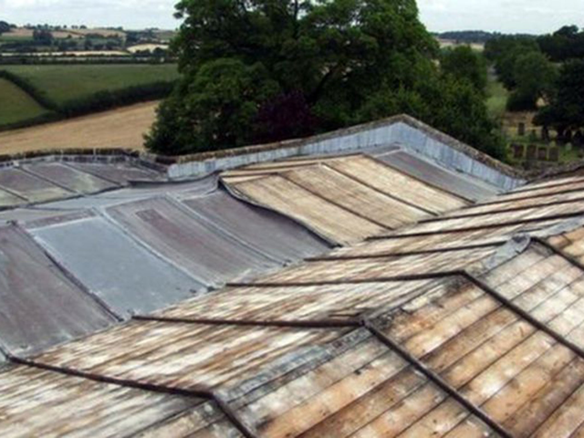 Thieves stole 12 tonnes of lead from the roof of St Mary's in Brington