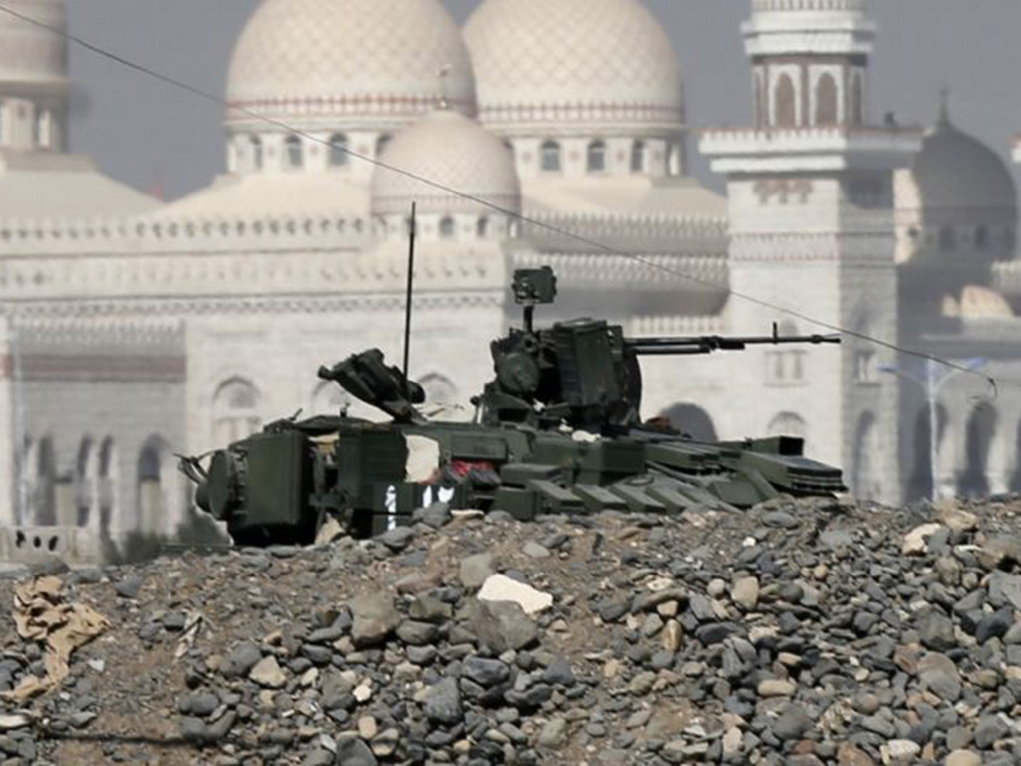 The presidential palace in Sanaa, which has so far remained unscathed despite constant Saudi air strikes, is controlled by Houthi rebels led by Mohammed Ali