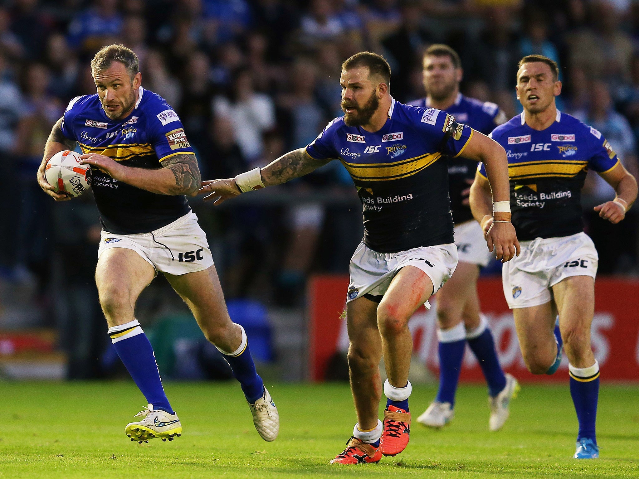 Jamie Peacock will play for Leeds Rhinos for the last time this evening