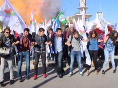 Ankara explosions: Video captures moment bomb goes off at peace rally