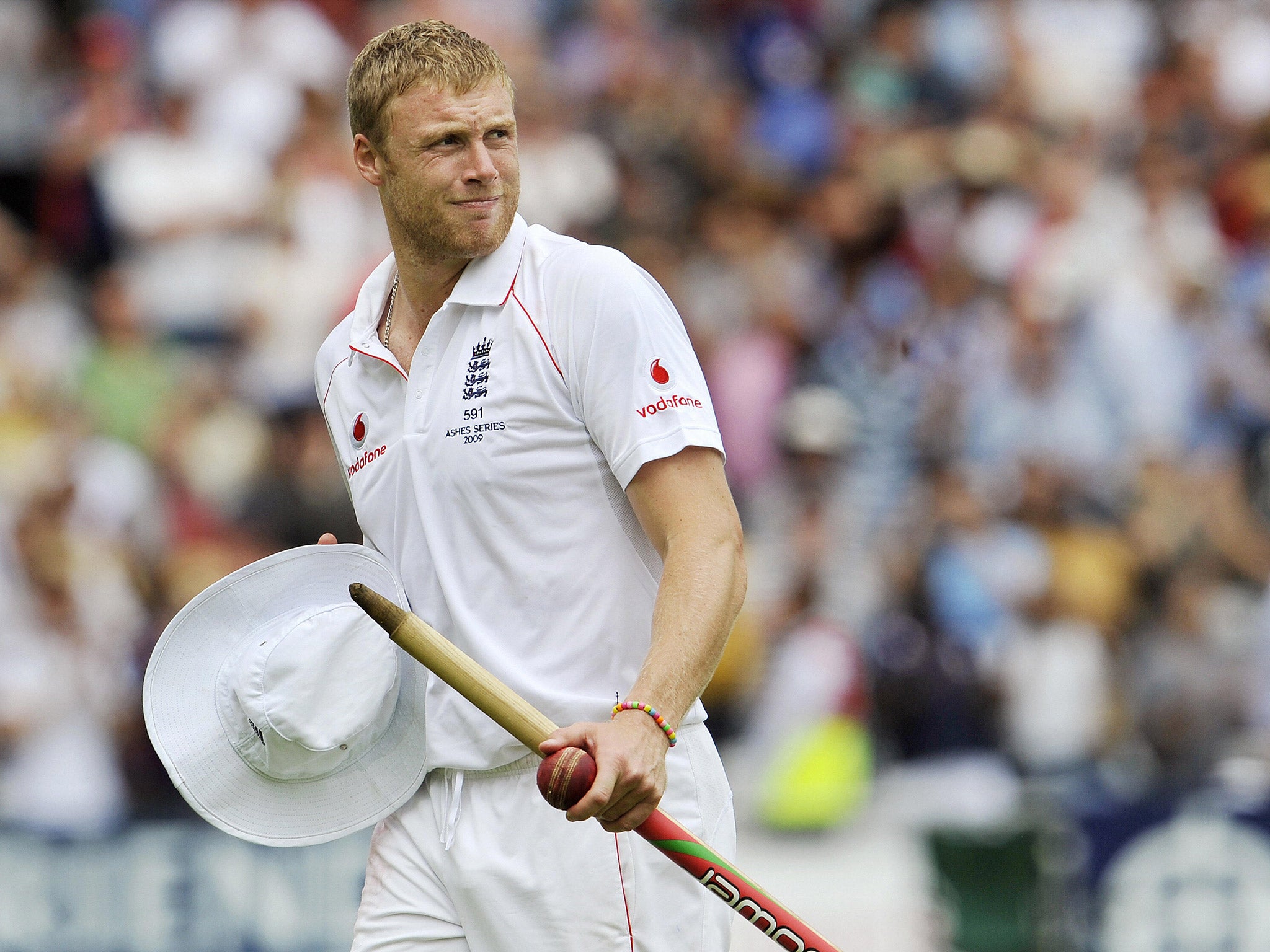 Flintoff retired from full-time cricket in 2009