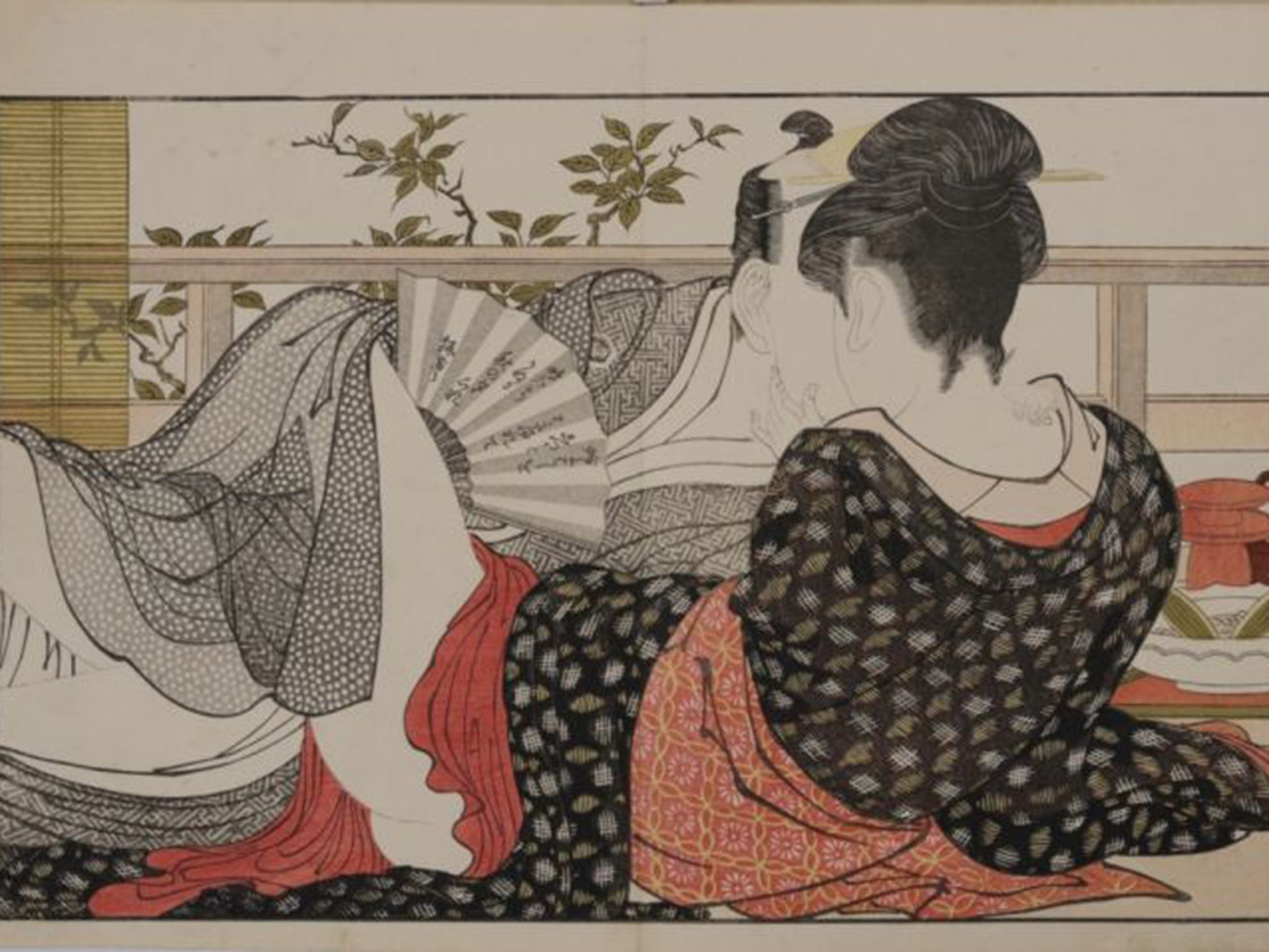 ‘Treasure Room of Love’, a woodblock by Kitagawa Utamaro