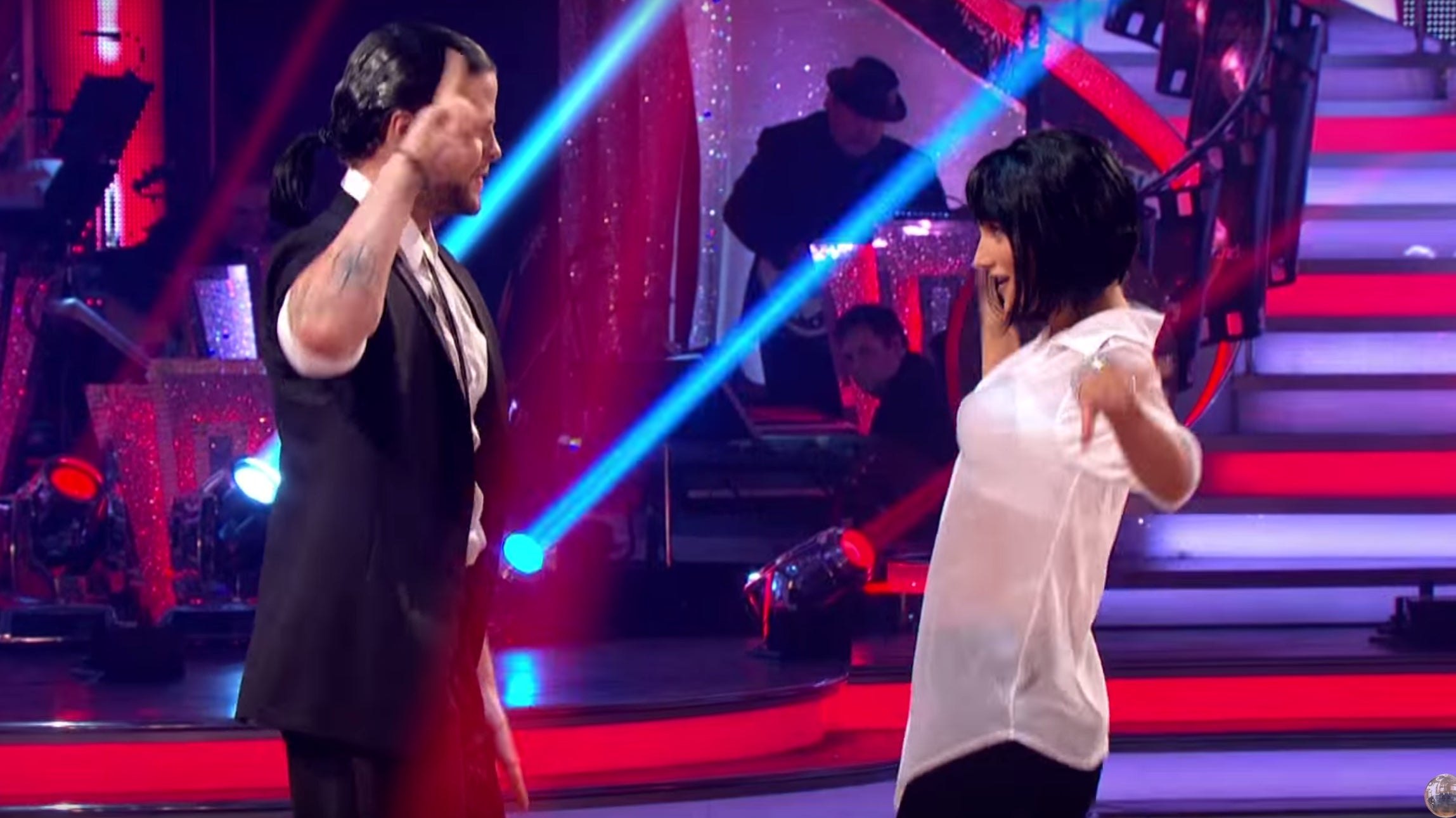 Jay McGuiness and Aliona Vilani performing their Pulp Fiction inspired routine