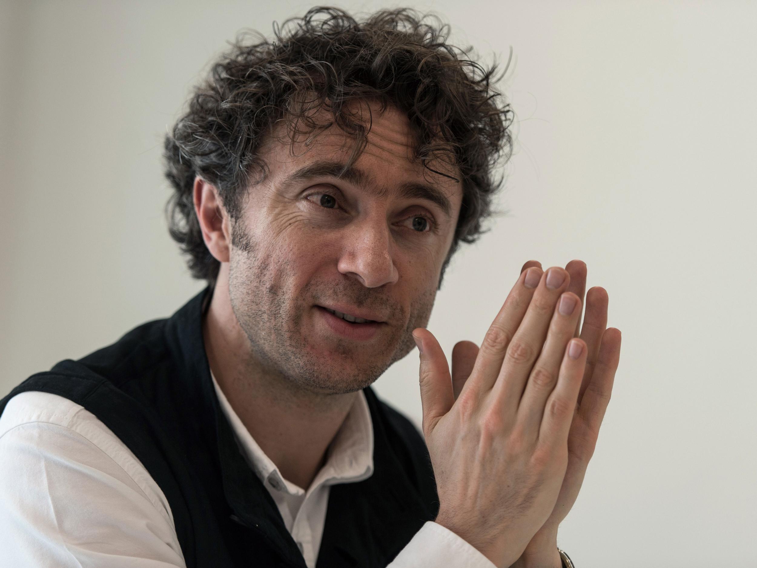 British Designer Thomas Heatherwick following presentation for the Garden Bridge Getty