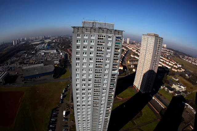 Glasgow's Red Road tower block