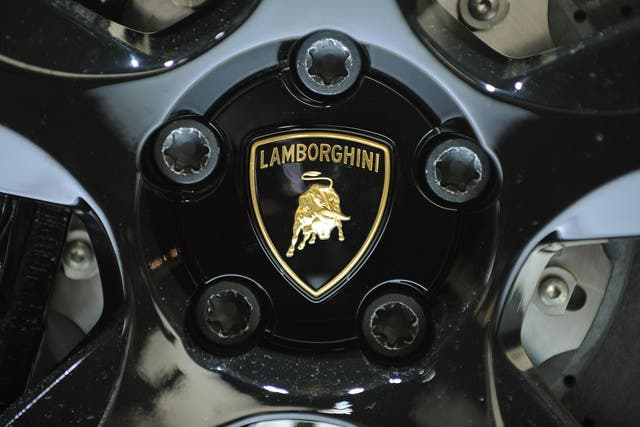 Detail of the Lamborghini Gallardo - one of the cars which the stag party hired