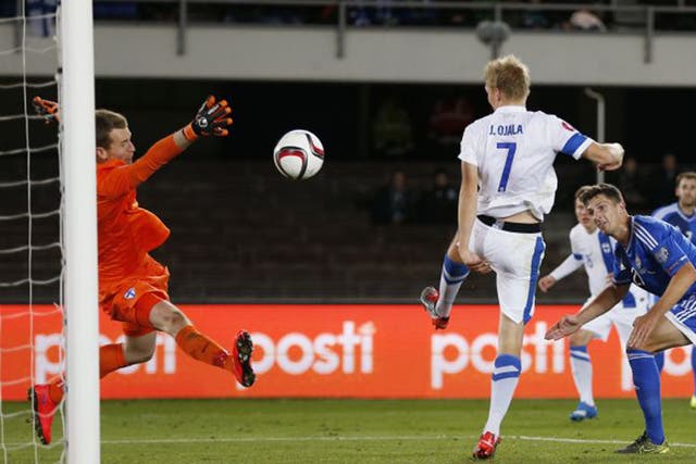 Craig Cathcart's first international goal gave Northern Ireland a first-half lead