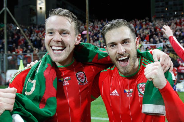 Aaron Ramsey (right) said Wales have become difficult to beat – and can strike teams on the break