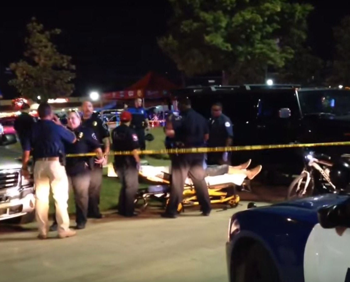 A man is critically injured in hospital after being shot in the head at a Dallas Cowboys game
