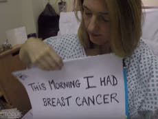 Victoria Derbyshire records mastectomy video diary