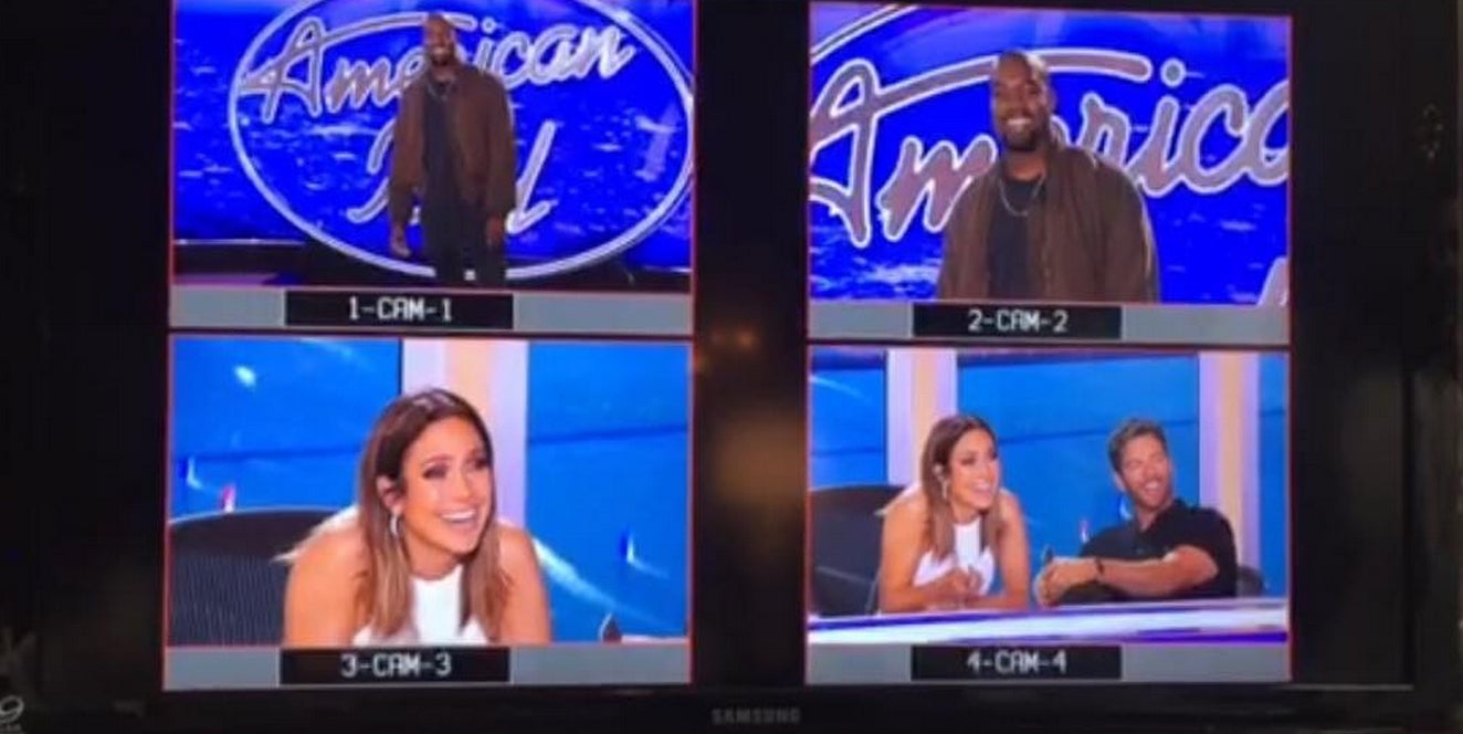 Kanye West auditioning for American idol