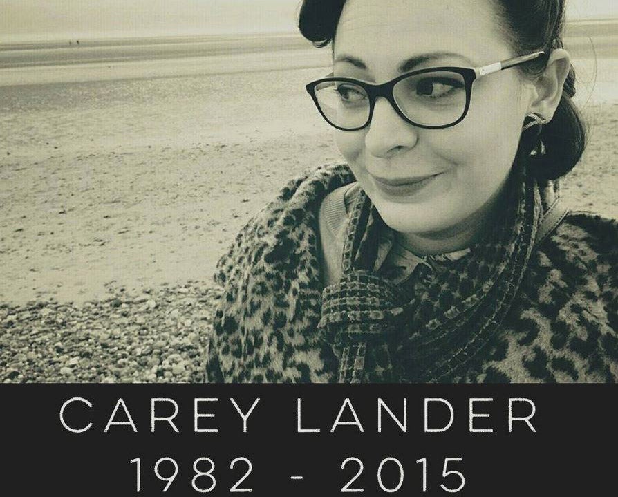 Ms Lander died on Sunday after a four year battle with the disease
