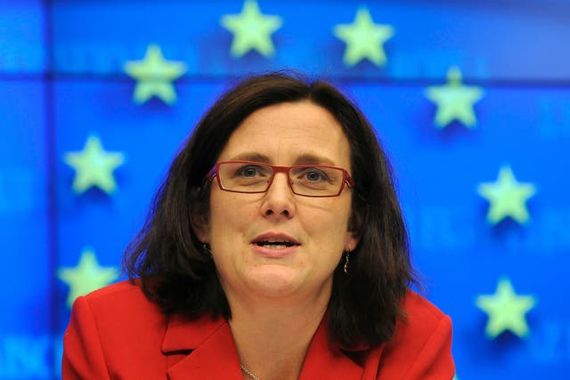 "When put to her, Cecilia Malmström (above) acknowledged that a trade deal has never inspired such a mass movement of opposition. But her response made the EU's priorities clear"