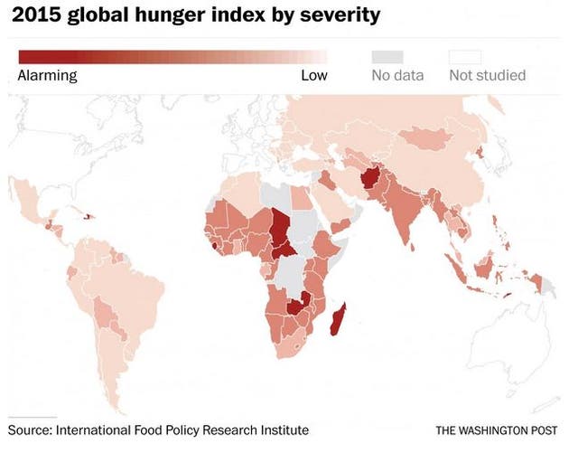 The world's hunger problems, in four charts | The Independent | The ...
