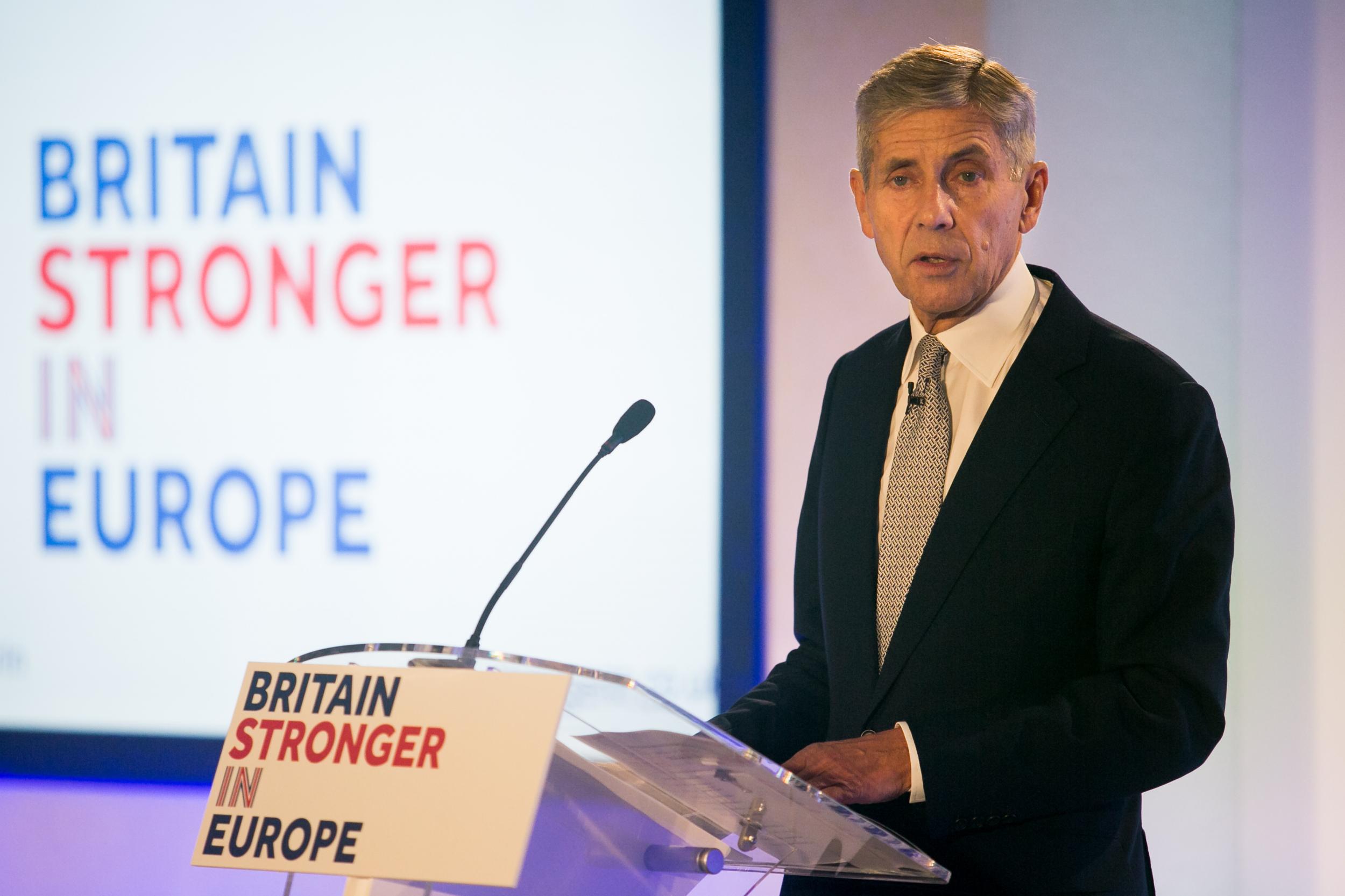 Lord Rose launches the Britain Stronger In Europe campaign