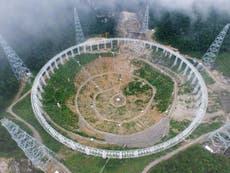 Chinese scientists search for aliens with world's biggest telescope