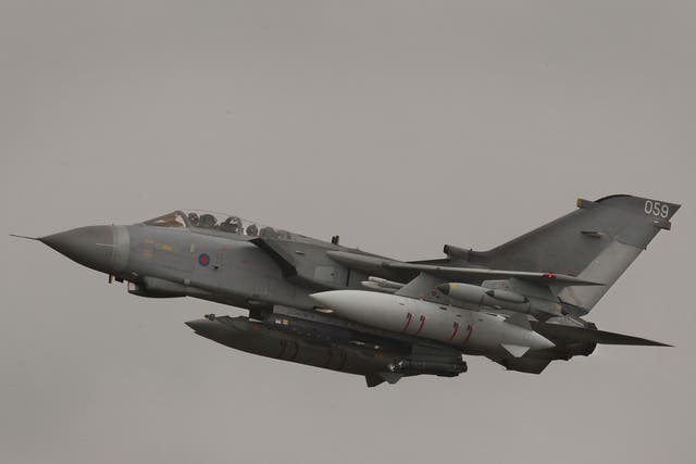 An RAF Tornado GR4 aircraft