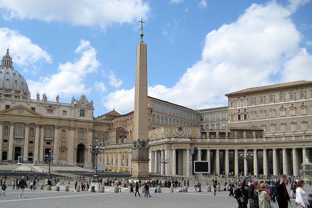 St Peter's in the Vatican where there have been rumours of a secret "gay lobby".