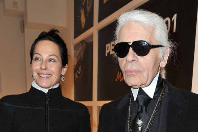 Amanda Harlech, the right-hand woman of Karl Lagerfeld, in 2012