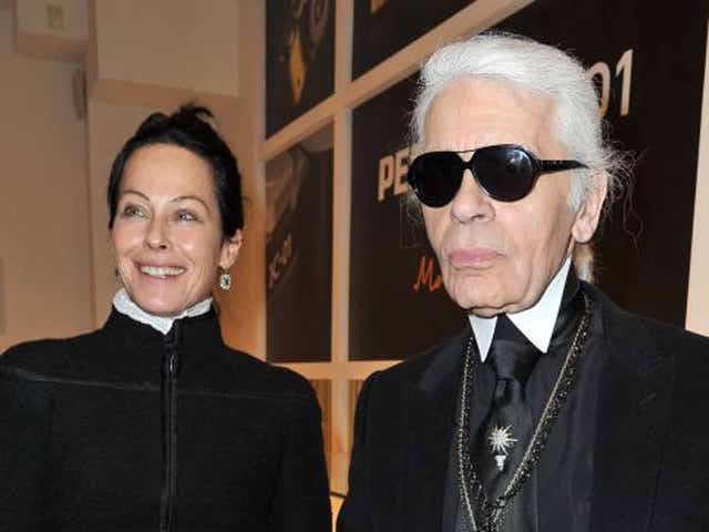 Amanda Harlech, the right-hand woman of Karl Lagerfeld, in 2012