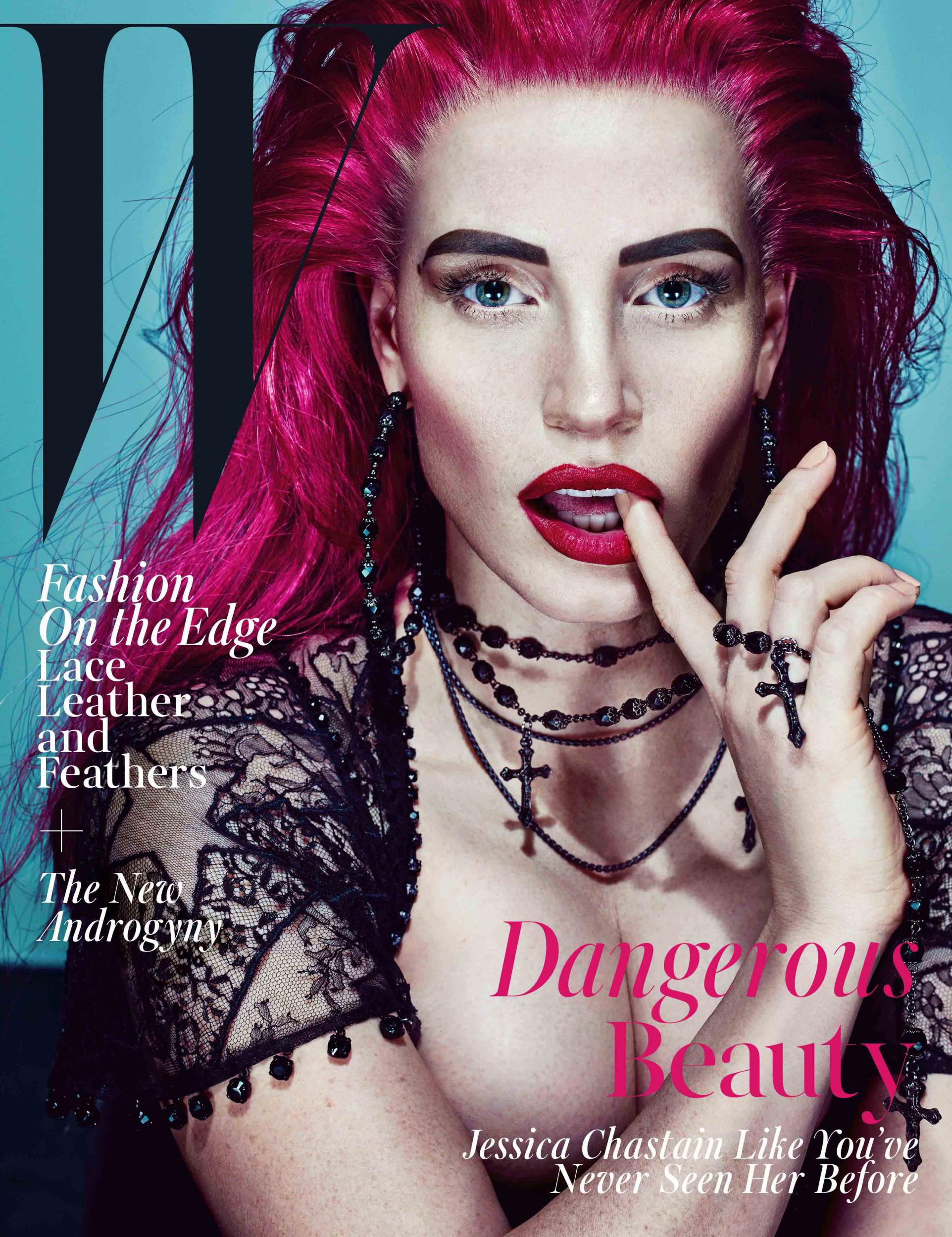 Jessica Chastain is the cover star of W magazine's November issue. By?Steven Klein