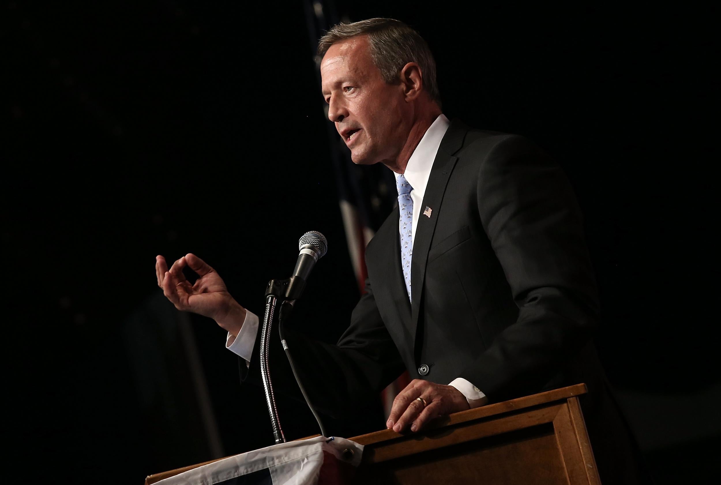 Martin O'Malley speaks at the Iowa Democratic Wing Ding. Win McNamee/Getty