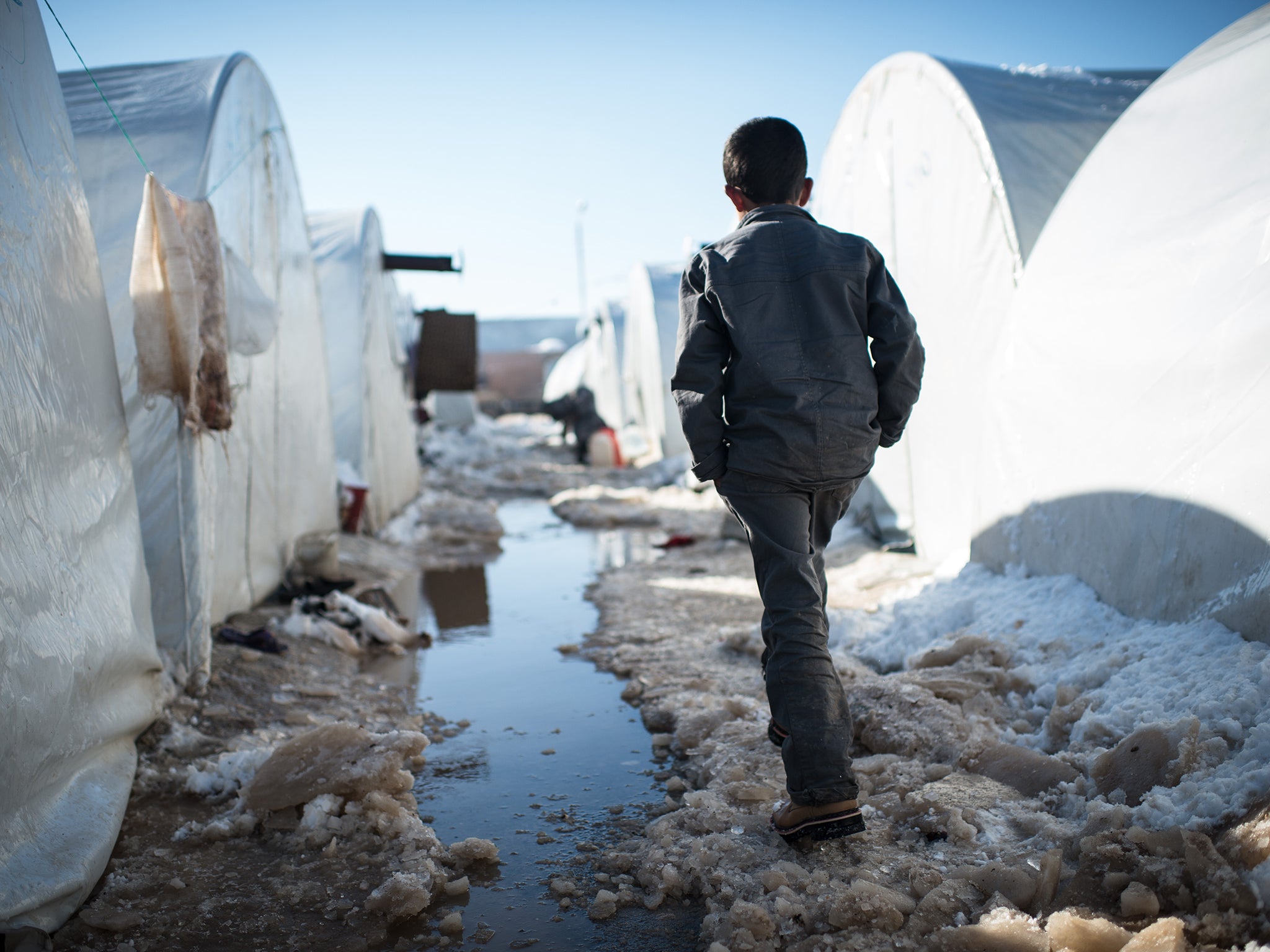 Refugee camps in Lebanon and Turkey have endured freezing temperatures and difficult weather conditions in past years