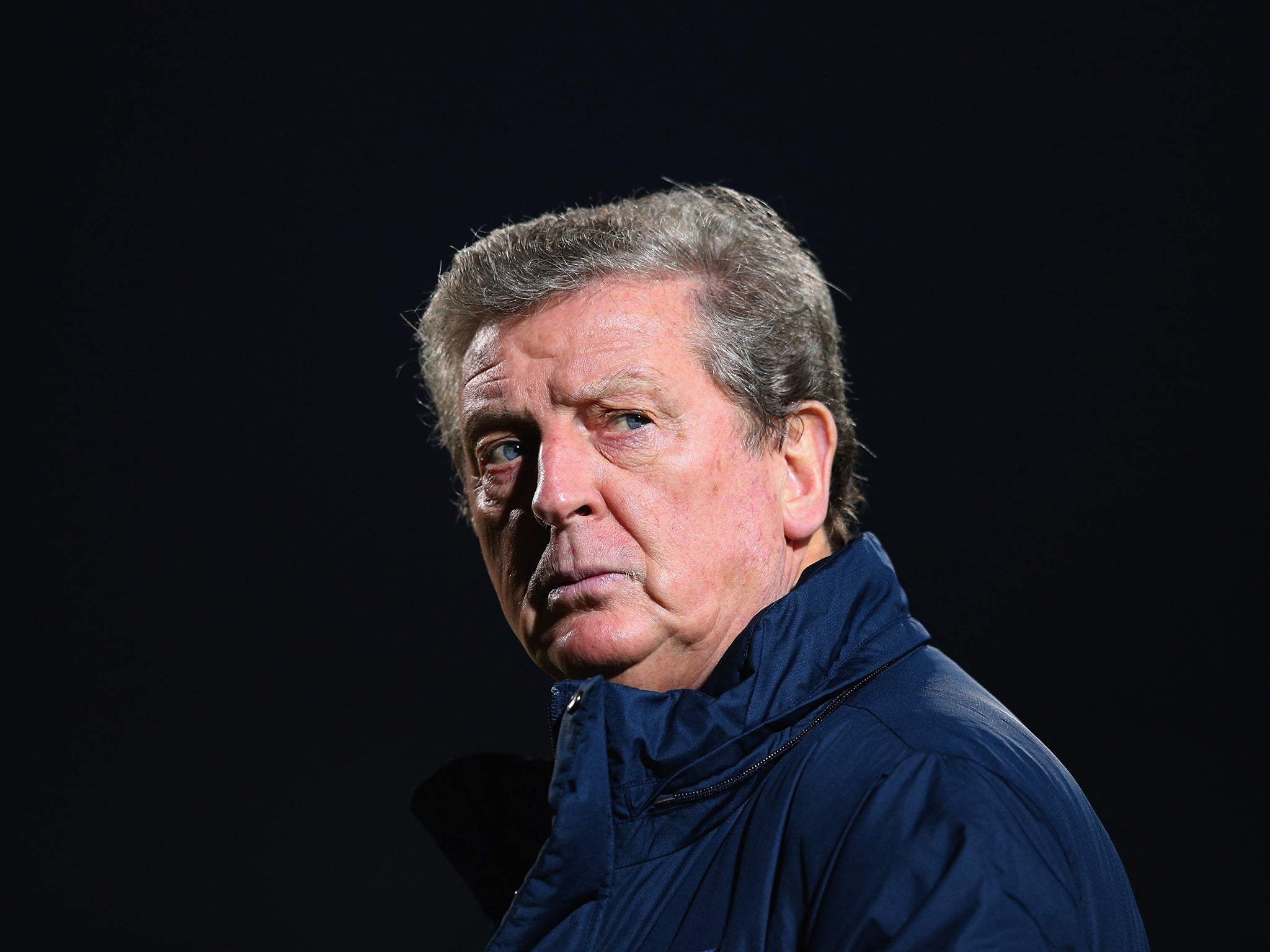 England manager Roy Hodgson looks on in Vilnius
