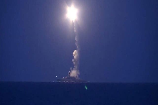 Russian cruise missiles have been fired at Syria from the Caspian Sea